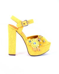 Sandalo Pizzo Giallo Paoli