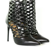 Decoltè nero pelle Schutz