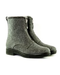 Stivaletto lana grigio Whatfor