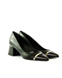 Decoltè nero tacco largo Islo