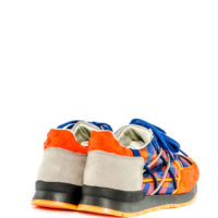 Sneakers quadri arancio e blu L4K3 - immagine 3