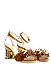 Sandalo camoscio cuoio Casadei