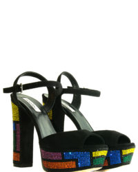 Sandalo nero con platform  Ninalilou