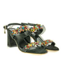 Sandalo nero Pellicci