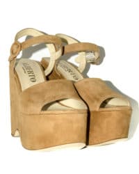 Zeppa beige camoscio Gozzi