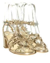 Sandalo stelle oro rosa Gozzi