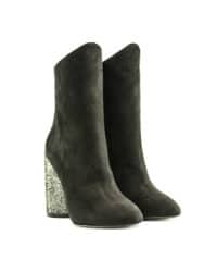 Tronchetto nero tacco rotondo Marc Ellis