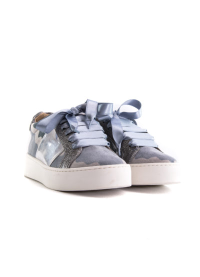 Sneakers camouflage grigia Kontessa