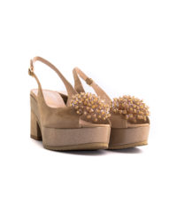 Zeppa chanel beige Toschi