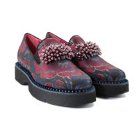 Slip-on in tessuto fiorato 181