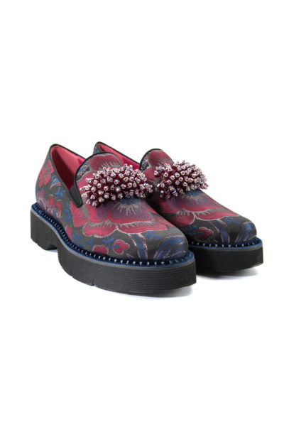 Slip-on in tessuto fiorato 181