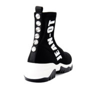 Stivaletto elasticizzato nero bianca Jeannot - immagine 4