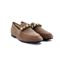 Mocassino velluto beige LolaCruz
