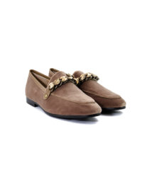 Mocassino velluto beige LolaCruz