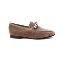 Mocassino velluto beige LolaCruz - immagine 3