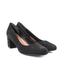 Decoltè nera con rosa rossa Rossi