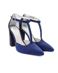 Decoltè blu damascata Rossi