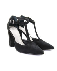 Decoltè nero damascata Rossi