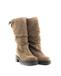 Stivale tortora con zeppa interna Tattoo