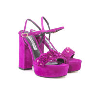 Sandalo alto magenta Sacco