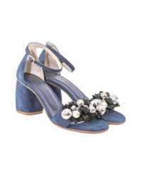 Sandalo blu con accessorio Tattoo