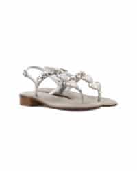 Sandalo argento con conchiglia Fiorenza