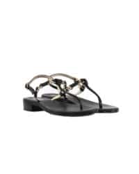 Sandalo nero Fiorenza