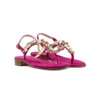 Sandalo fuxia multicolor Fiorenza