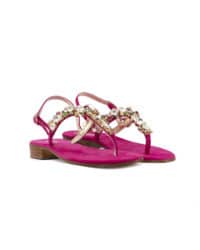 Sandalo fuxia multicolor Fiorenza