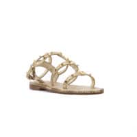 Sandalo oro con borchie oro Fiorenza - immagine 2