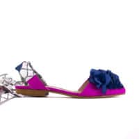 Pantofola fuxia con rose blu Pokemaoke - immagine 4