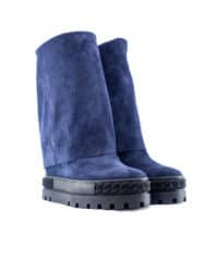 Stivale blu Casadei