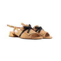 Sandalo beige e nero Lami
