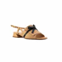 Sandalo beige e nero Lami - immagine 2