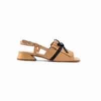 Sandalo beige e nero Lami - immagine 3