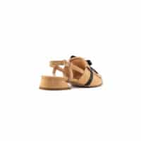 Sandalo beige e nero Lami - immagine 4