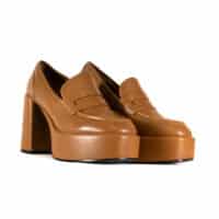 Mocassino platform cuoio Jeannot