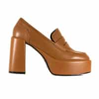 Mocassino platform cuoio Jeannot - immagine 3