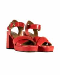 Sandalo rosso alto Carmens