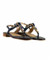 Sandalo infradito blu Positano