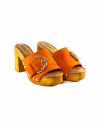 Zoccolo Fibbia Arancio Rosi