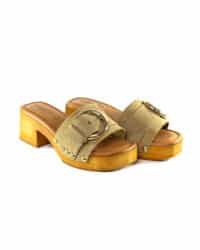 Zoccolo  basso Fibbia  Sabbia Rosi